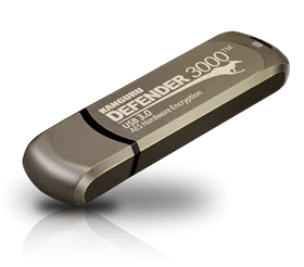 דיסק און קי מוצפן Kanguru Defender 3000  FIPS 140-2 Level 3